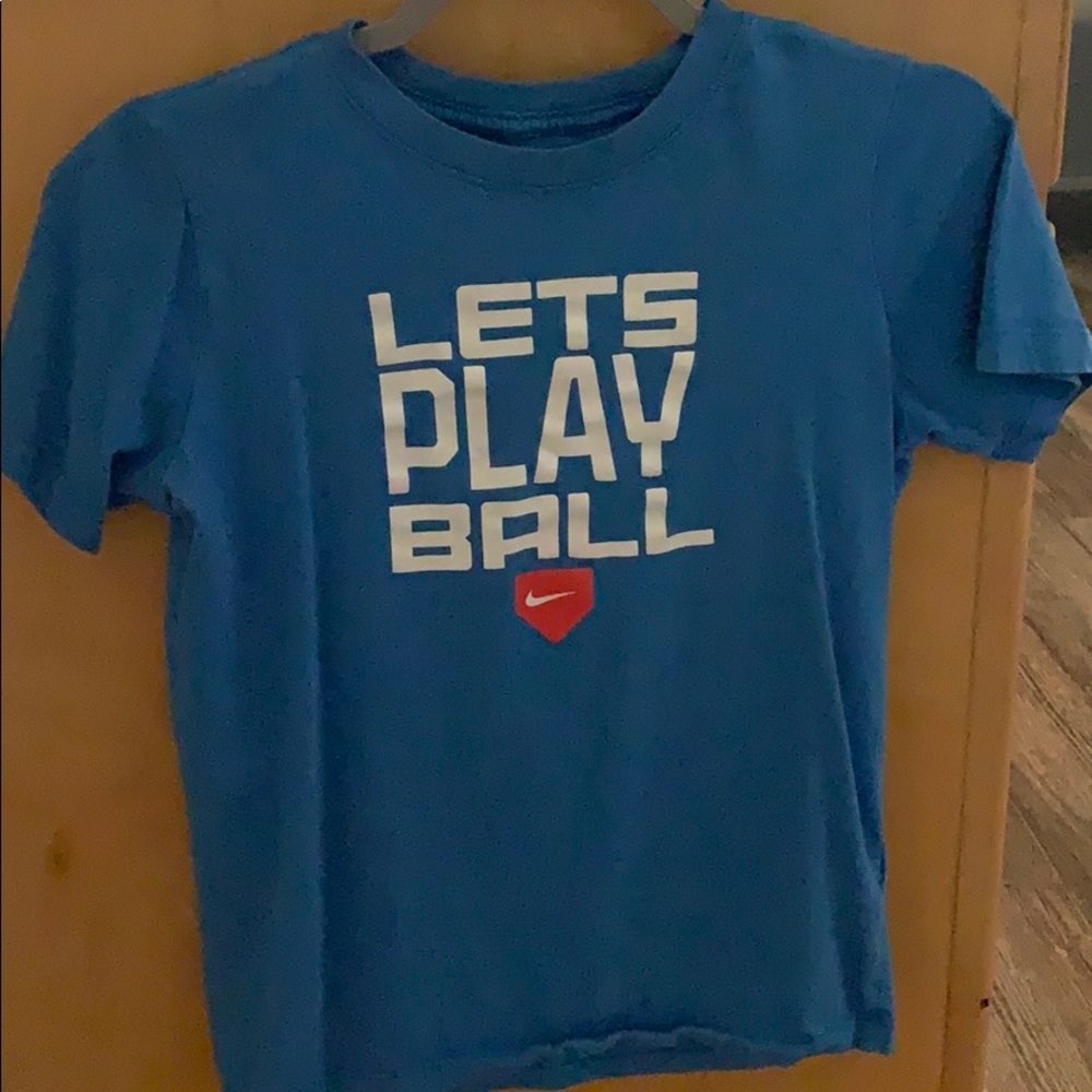 Nike light blue Baseball T-shirt